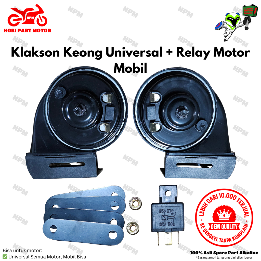Klakson Horn Keong 12V  alkaline motor beat scoopy spacy vario genio supra x 125 karisma kirana revo