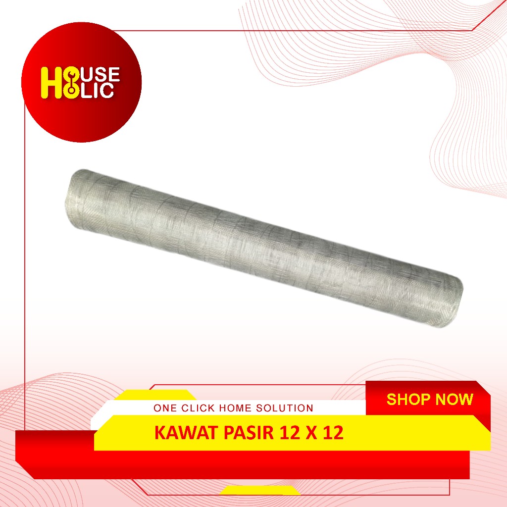 Kawat Pasir 12 x 12 Roll Kawat Saringan Pasir Bangunan Kawat Anyam