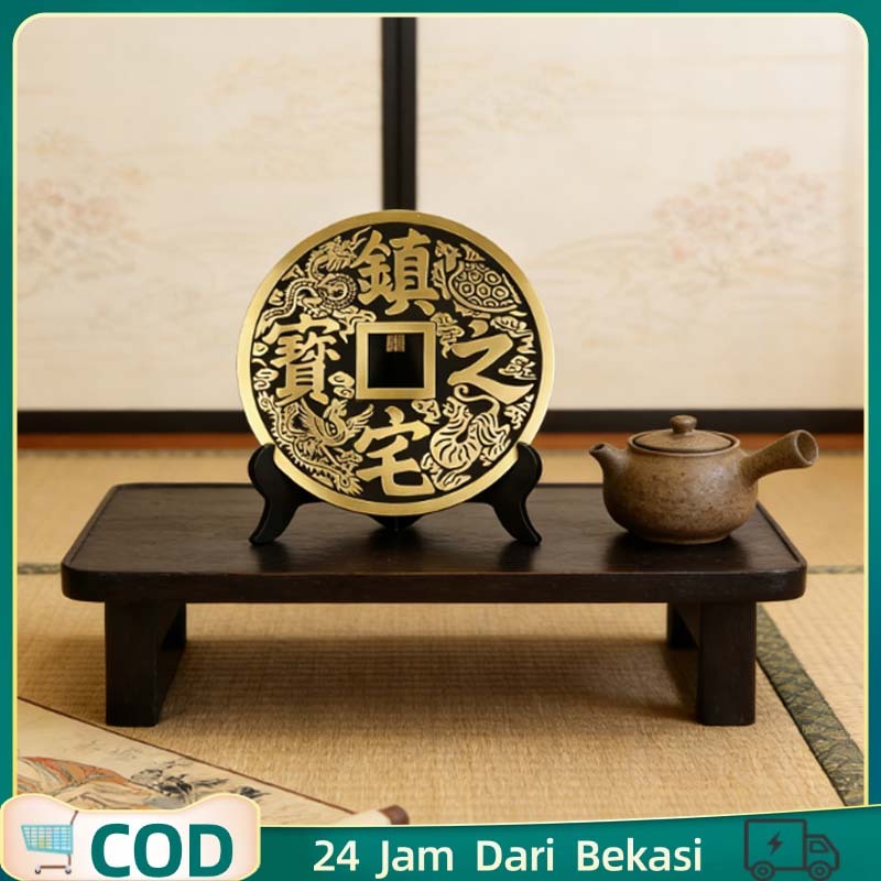 15cm Diameter Uang Koin Tembaga Fengshui Besar Koin Feng Shui Asli Cina Dekorasi Fengsui Toko Rumah 