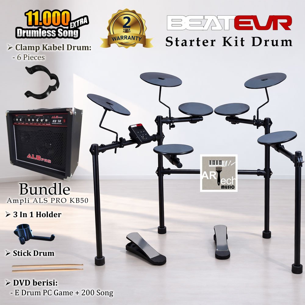 Drum Eletrik Beatevr Starter Kit Drum / Beat Evr Starter Kit Electric Drum / ElectricDrum / DrumElec