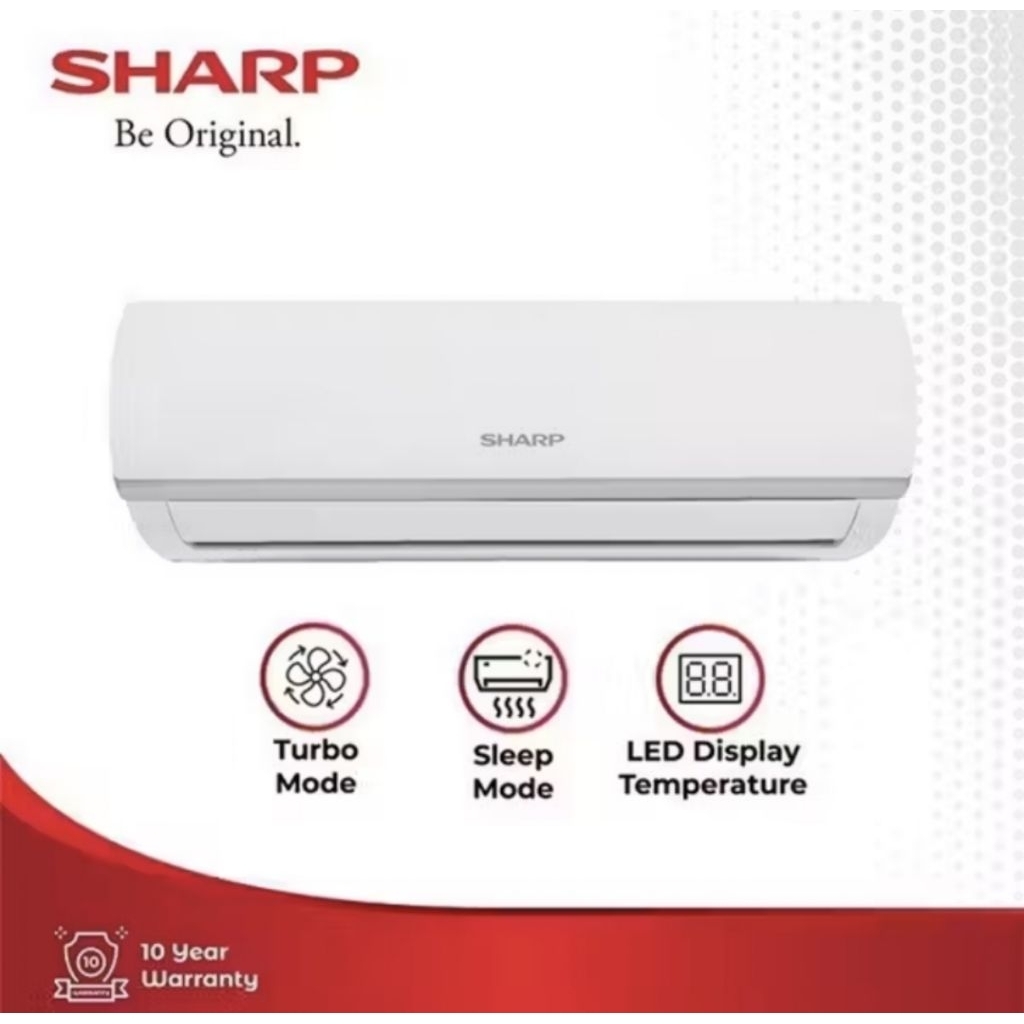 AC SHARP 1 PK ( unit + pasang)