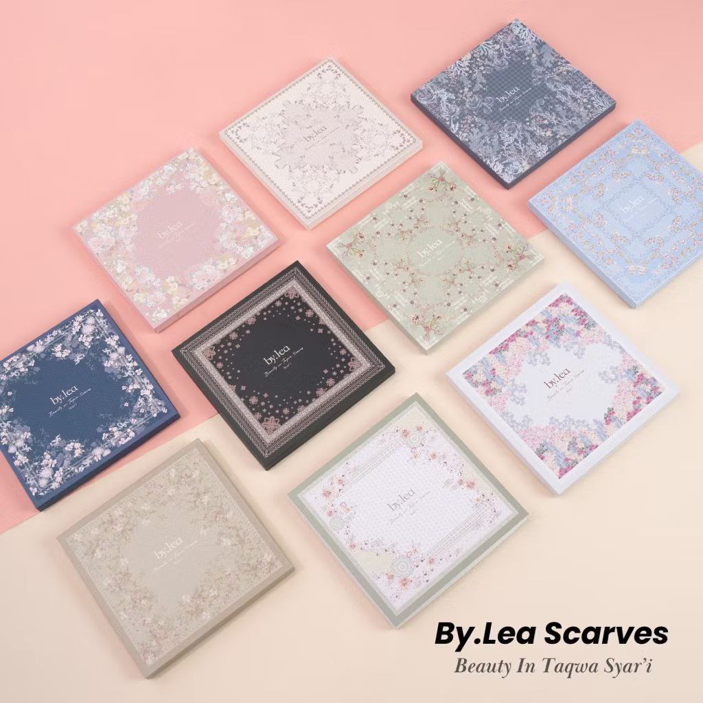 Lea Scarves Motif Hijab Segiempat - Lea Exclusive Voal Motif - Segiempat Motif Scarves