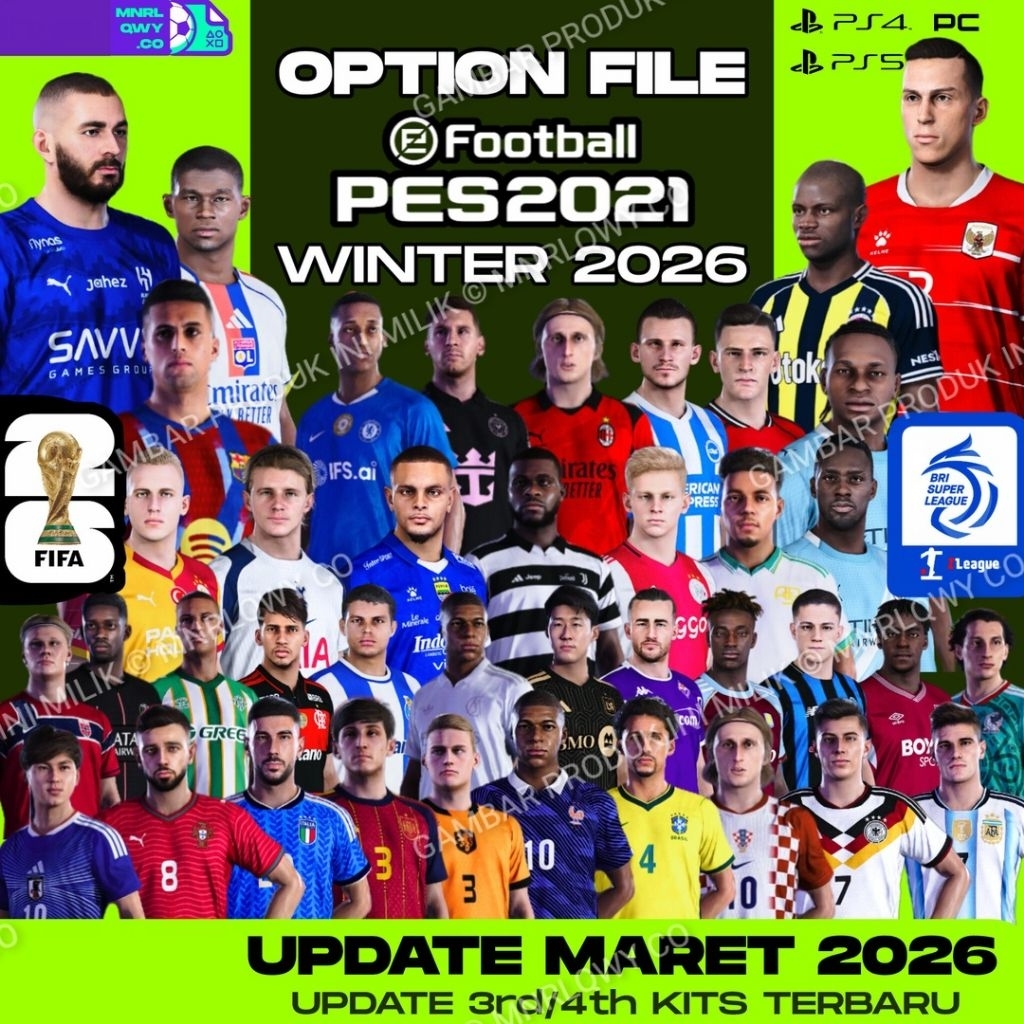 OF Patch PES 2021 PS4 PS5 UPDATE TERBARU