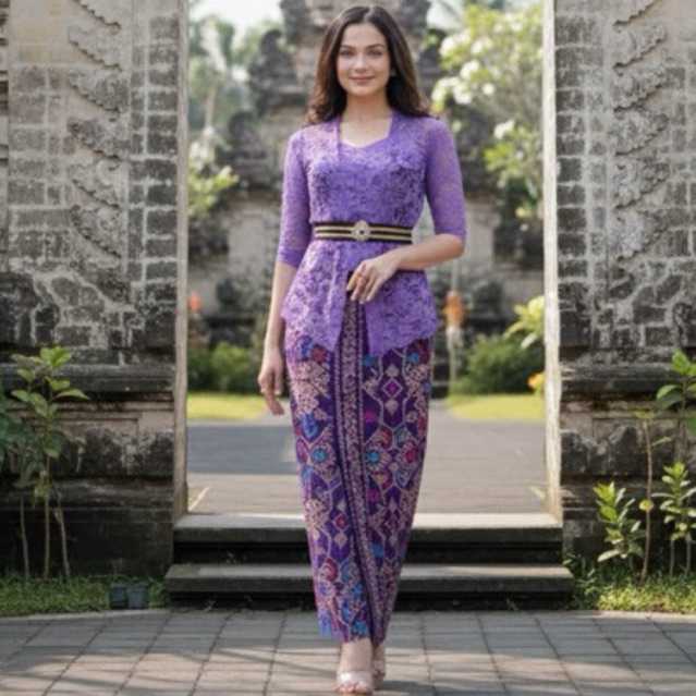 Setelan kebaya bali stretch Tulip