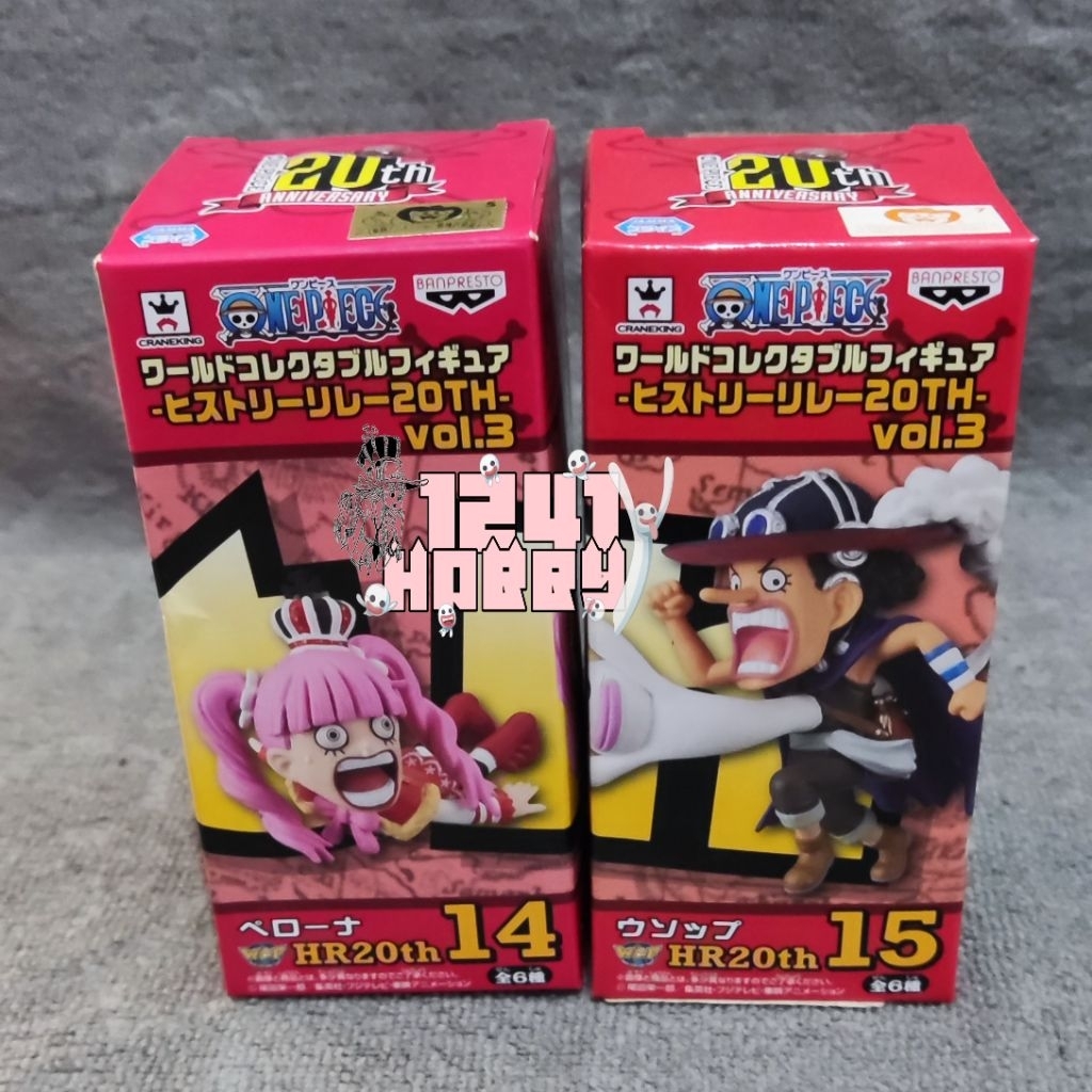 Set WCF Rally Perhona & Usopp - One Piece World Collectable Figure Perona Usop Original