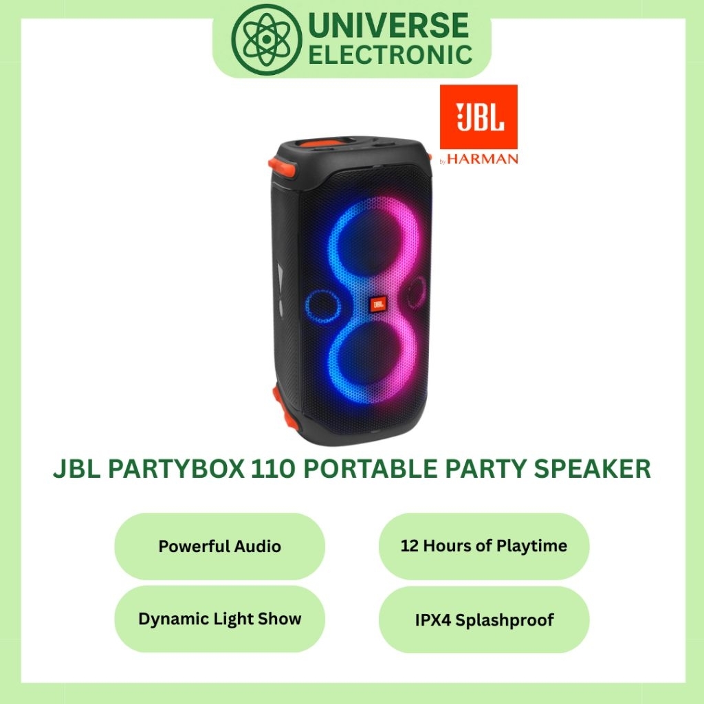 JBL PARTYBOX 110 / PARTYBOX110 PORTABLE BLUETOOTH PARTY SPEAKER