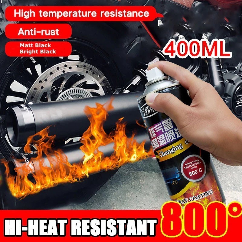 Cat Buat Knalpot Anti Panas 400Ml Cat Hitam Anti Panas Knalpot 800C Cat Anti Panas Untuk Knalpot