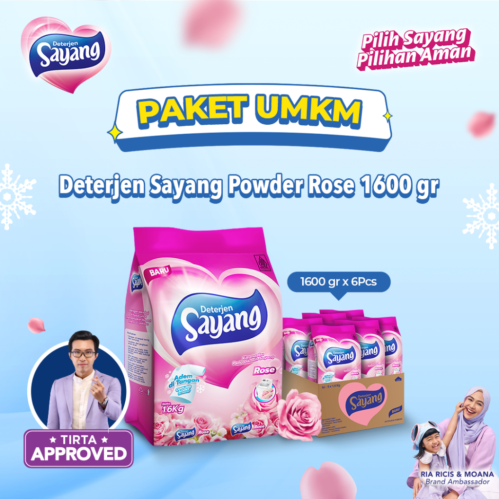 Paket UMKM Sayang Rose Powder Detergent 1600 gr
