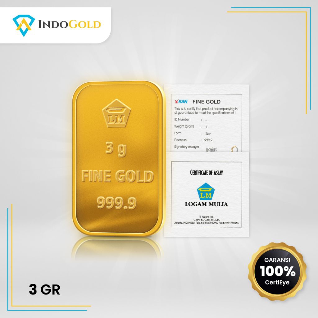 LM logam mulia ANTAM retro 3 gram