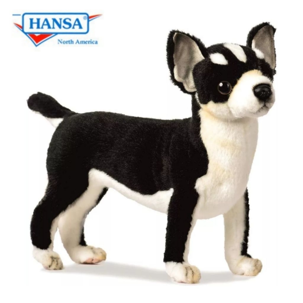 Boneka Anjing Chihuahua lmprot U.S.A Original HANSA Puppy Dog Mirip Asli Plush Soft Toys Stuffed Plu