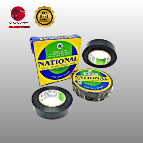 [ GROSIR 12PCS ] ISOLASI LISTRIK HITAM/ISOLASI NATIONAL FLEXGARD/ISOLASI KABEL NASIONAL HITAM.......