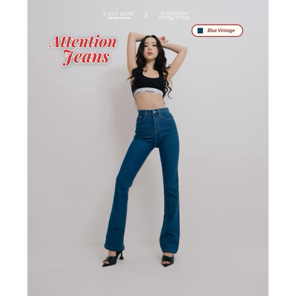 BARU Attention Slim-Fit Jeans by [EastRose X Shannon Dorothea] Celana Jeans | Celana Panjang Wanita 