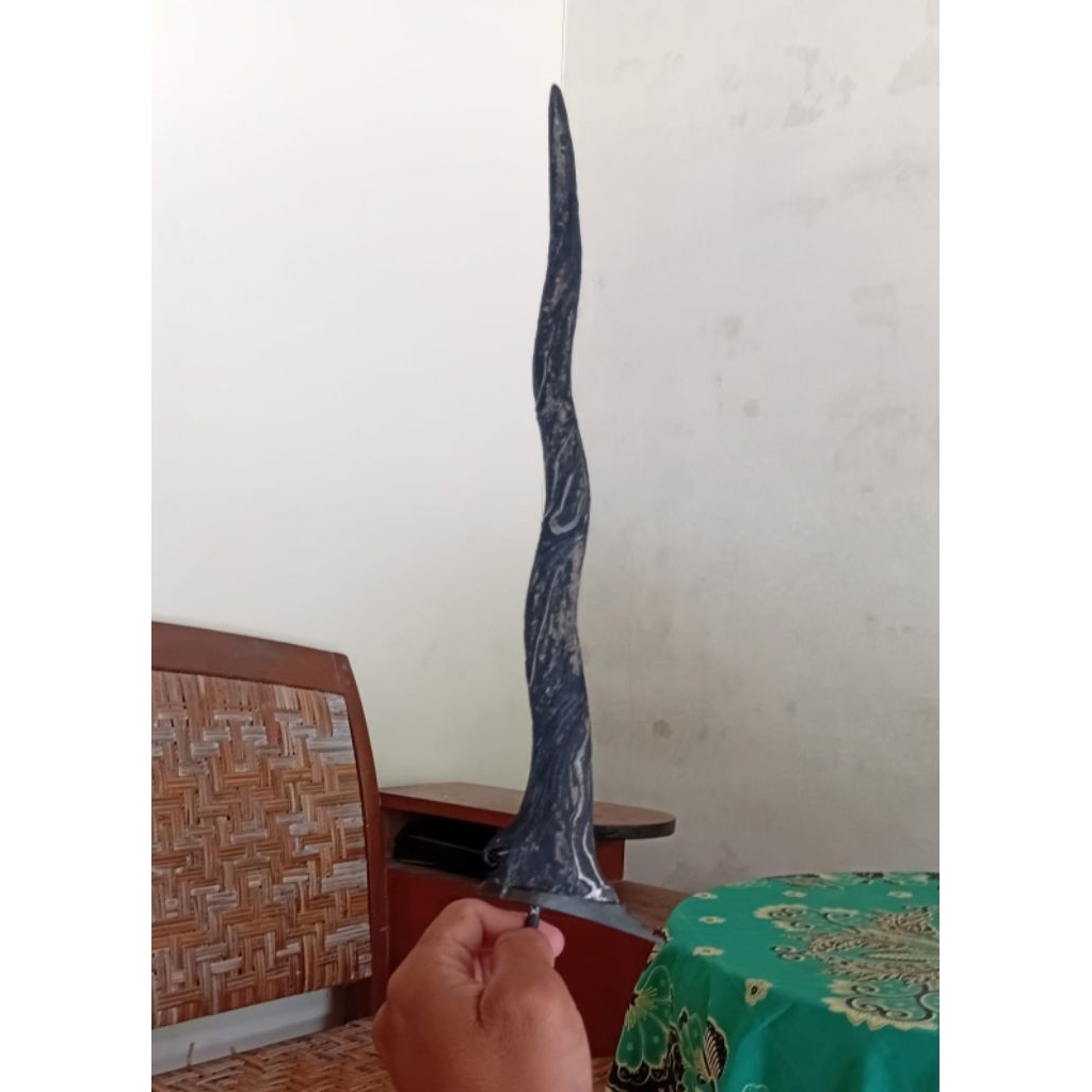 Bilah Keris Pendawa Cinarito Luk 5 Pamor Buntel mayit