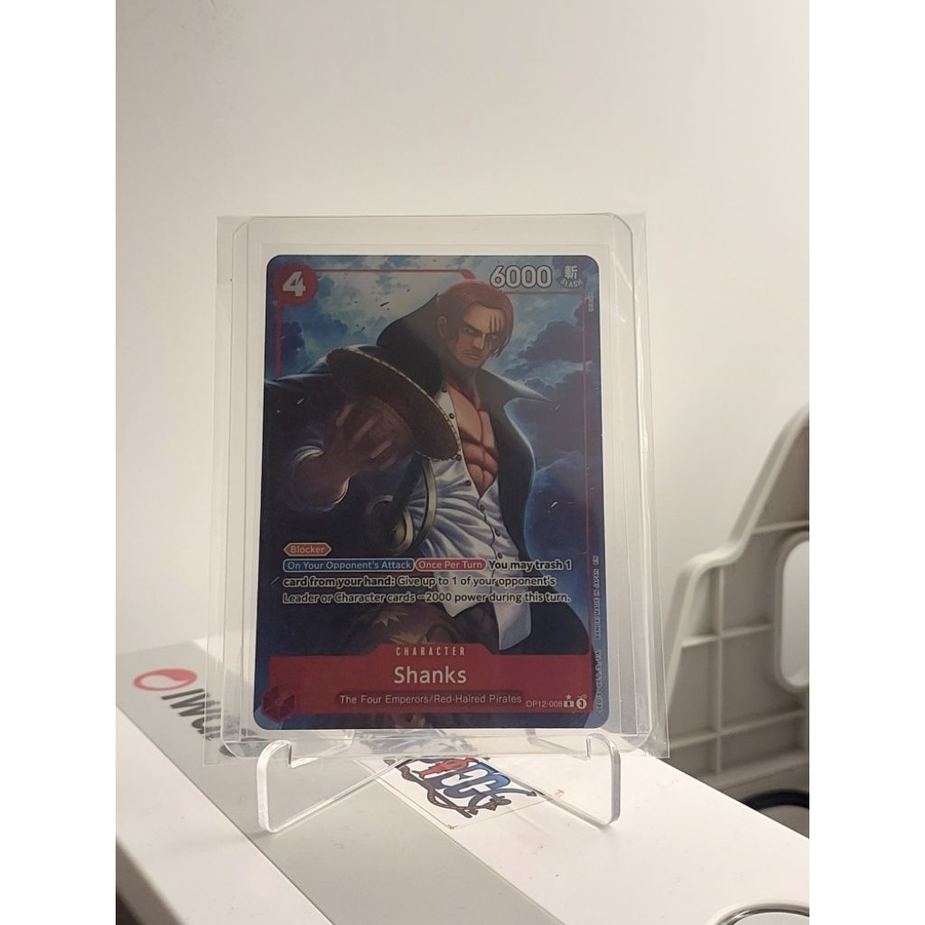 One Piece TCG Shanks PR OP12-008 Parallel R Original EN