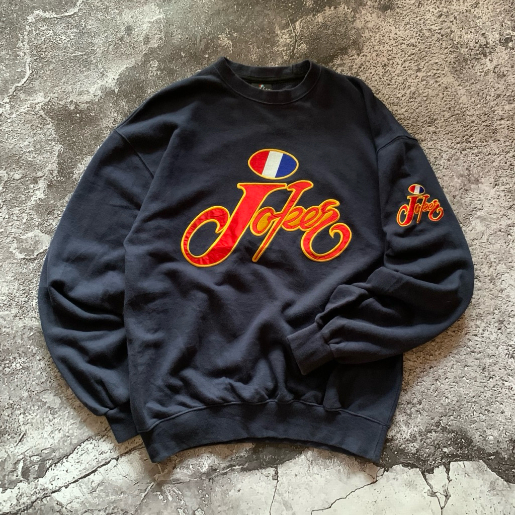 Joker Brand USA Embroidery Sweatshirt | Crewneck Hip Hop | Sweater Rap Tees