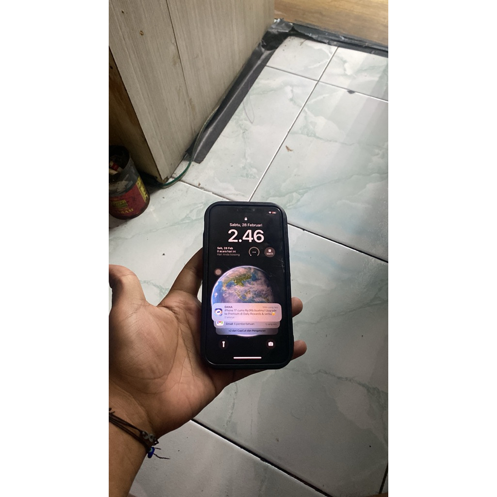 LCD Iphone XS copotan minus deskripsi