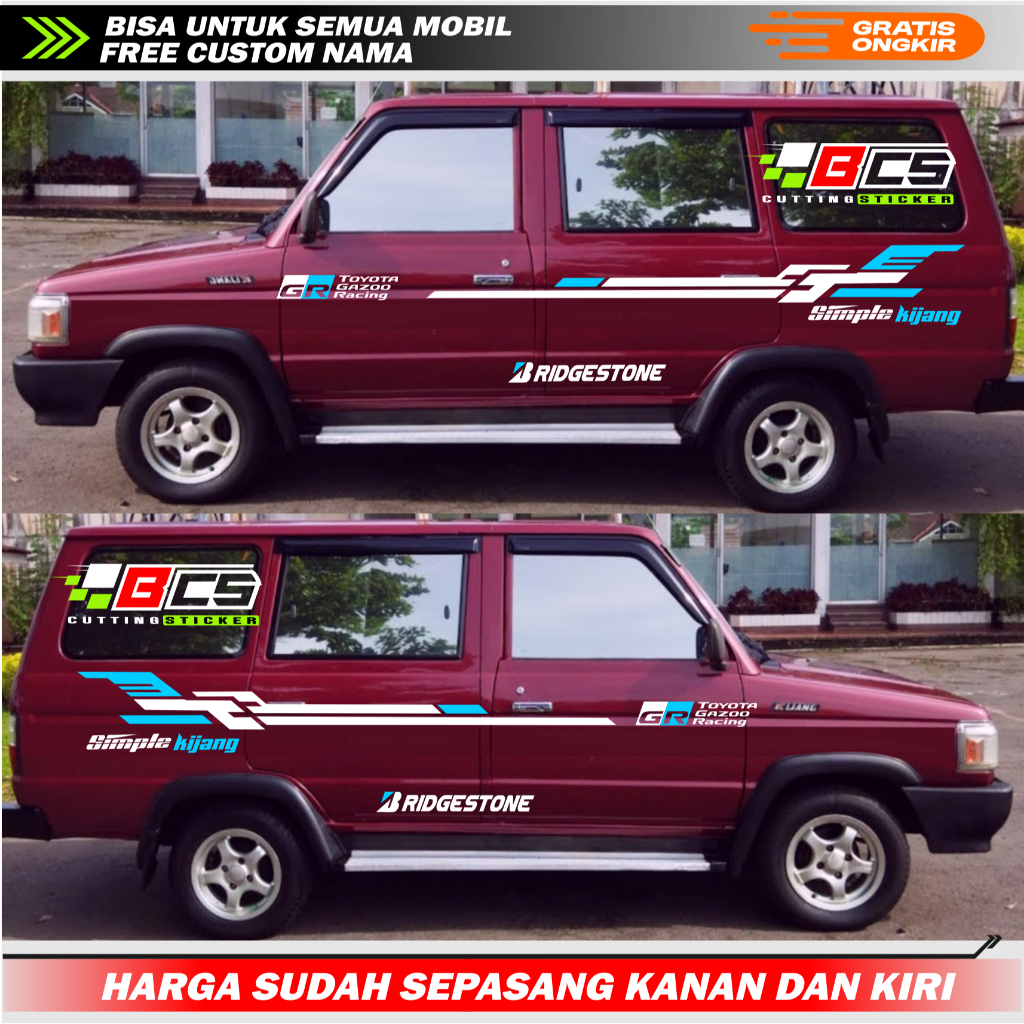 Stiker Mobil Kijang Super Stiker Body Kijang Super Stiker Kijang Super