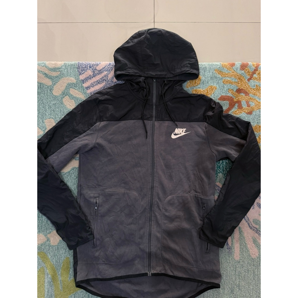 nike vintage y2k hoodie/2000s tech drill