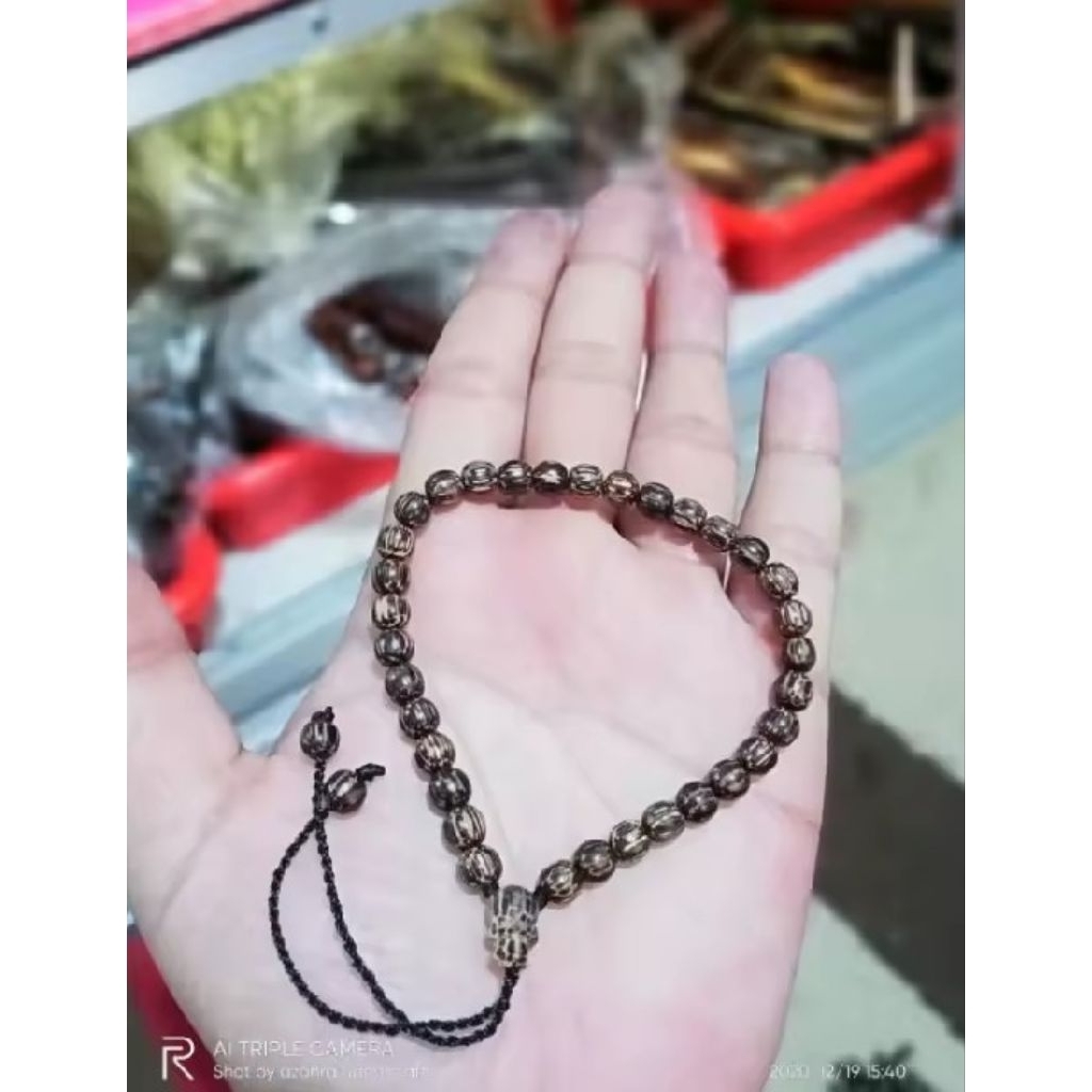 gelang tasbih liwung macan 5 mm 33 gelang kayu liwung