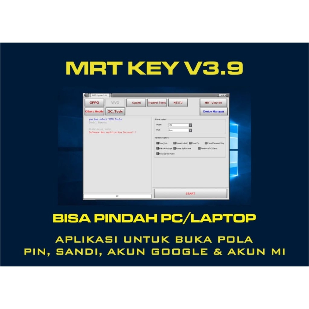 MRT KEY V3.95 TANPA DONGLE PERMANEN BISA PINDAH PC/LAPTOP