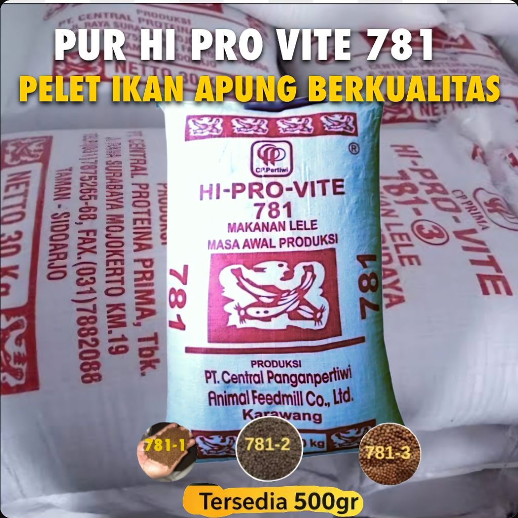 pakan pur ikan Lele  HI PRO VITE 781-1|781-2|781-3 pakan lele pelet  nila protein tinggi berkualitas