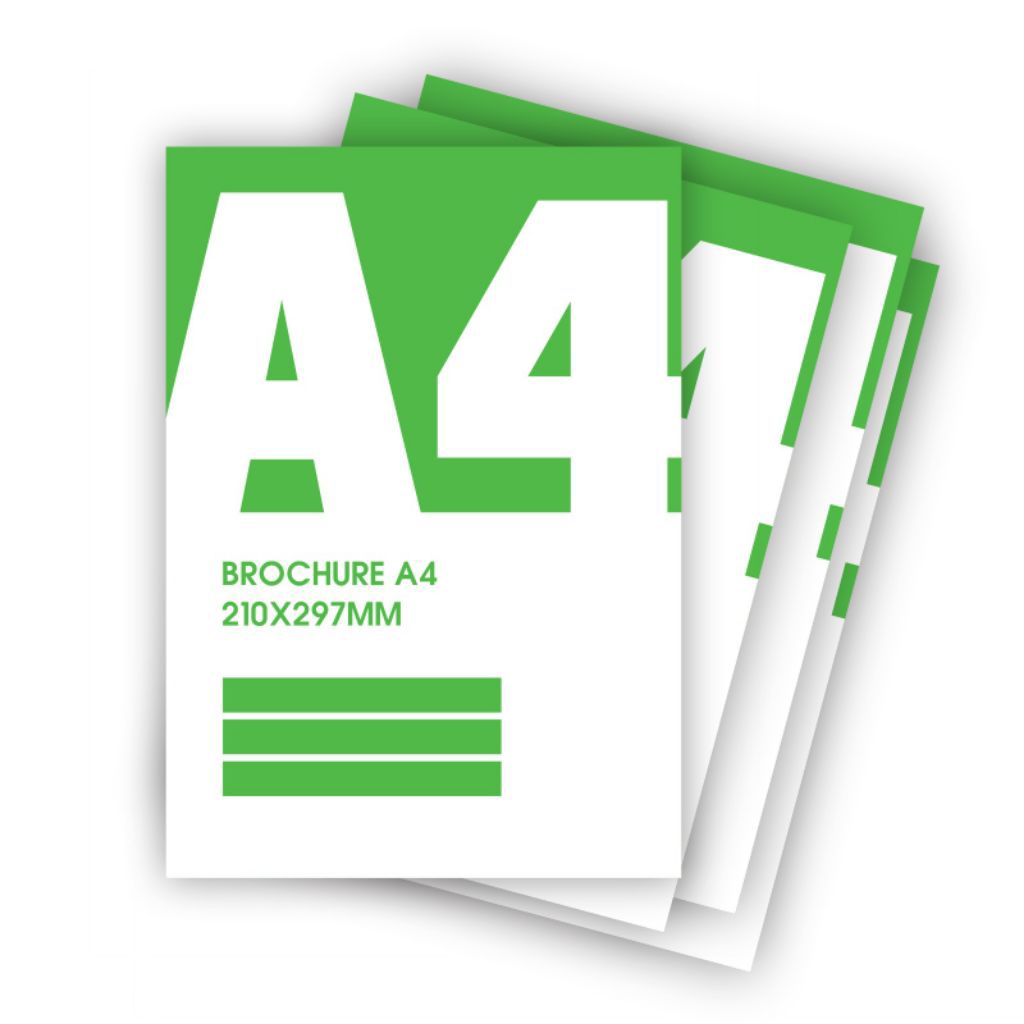 CETAK FLYER/BROSUR A4 ART PAPER/ART CARTON/IVORY/HVS