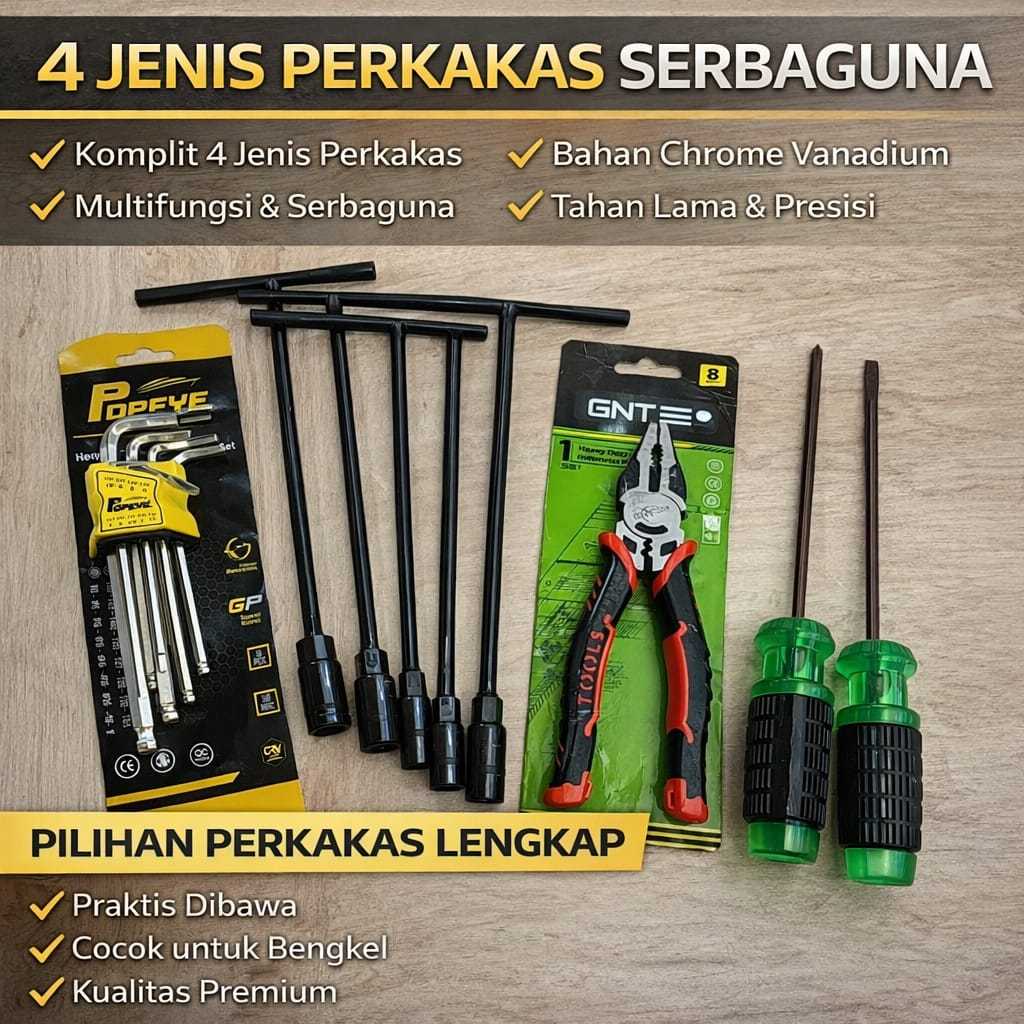 PAKET Kunci Lengkap full set / Alat Bengkel Murah / Tools / Peralatan Bengkel