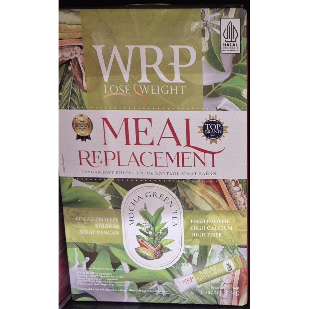 Pangan Diet Khusus Untuk Kontrol Berat Badan Rasa Mocha & Teh Hijau WRP LOSE WEIGHT Meal Replacement