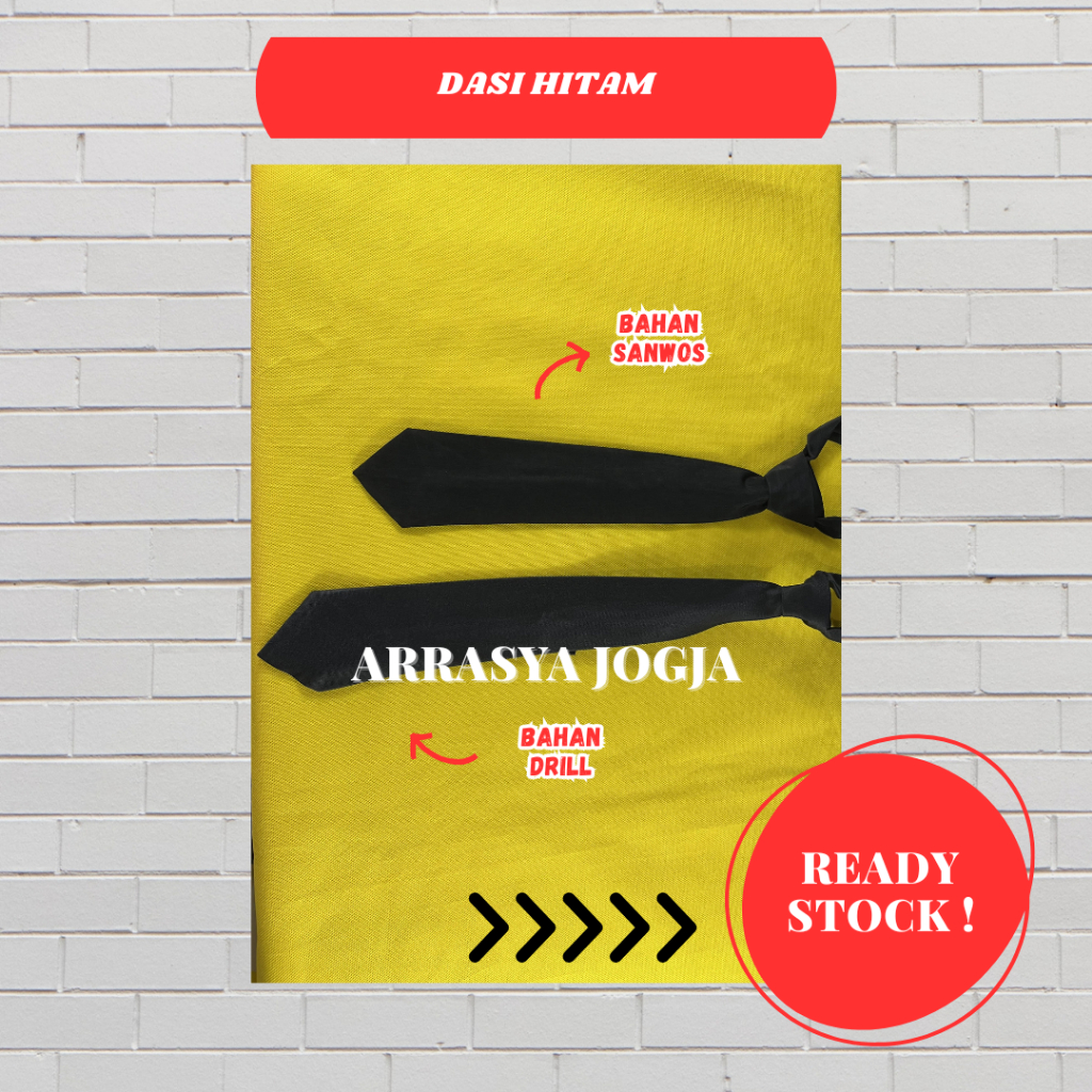 [INSTAN] Dasi Hitam | Dasi Hitam Ospek | Dasi Hitam Sekolah | Dasi Hitam Kantor
