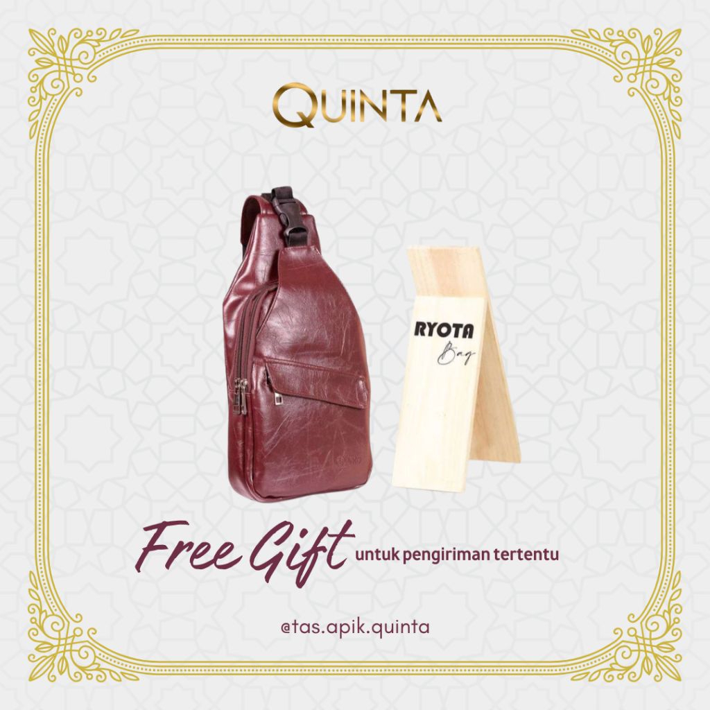 [WAISTBAG] Tas Slempang Bahu Pria/Wanita Unisex Quinta 100% Original
