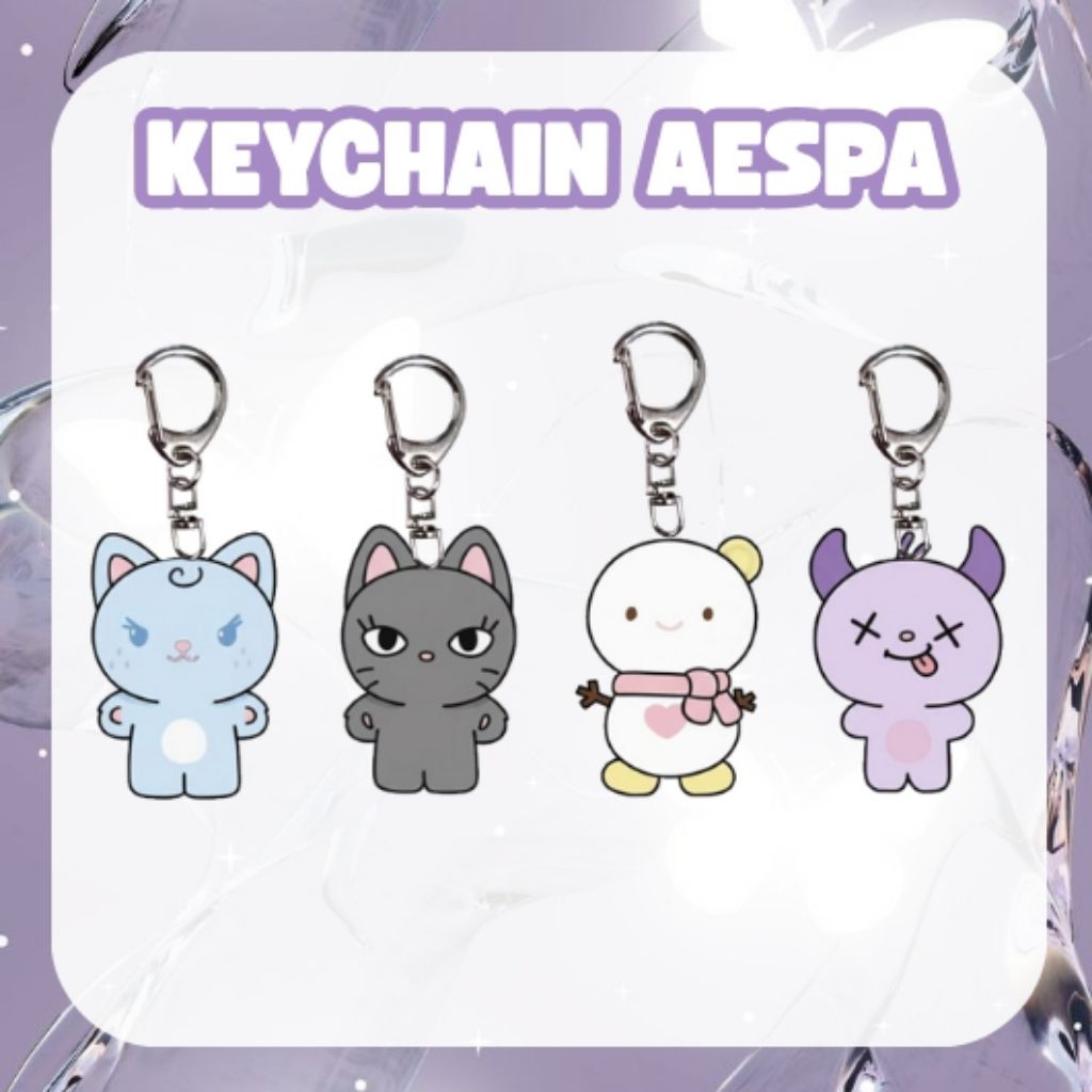 KEYCHAIN KARAKTER AESPA | GANTUNGAN KUNCI AESPA