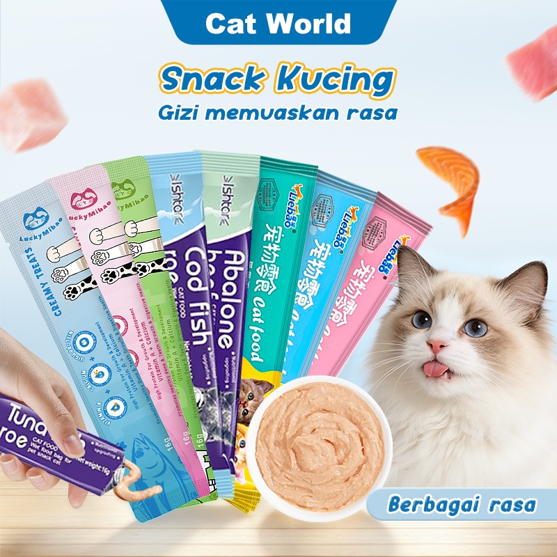 Cemilan Kucing Penggemuk Snack Kucing Makanan Basah Kucing Cemilan Kucing Snack Sosis kucing