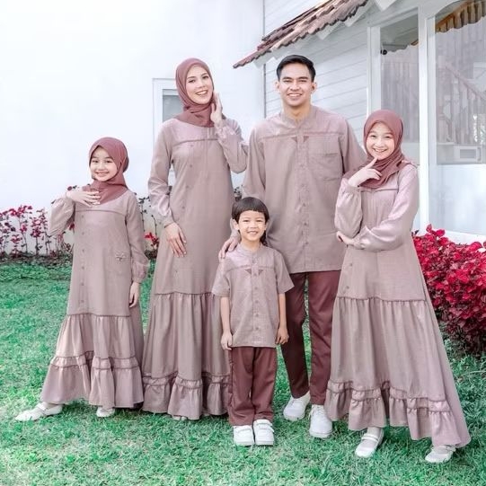 GAB - SEPLY EKSIS 228 PECAN BROWN SARIMBIT KELUARGA 2024 Gamis Meyra 216 Koko Kaseo 204 Selia 141