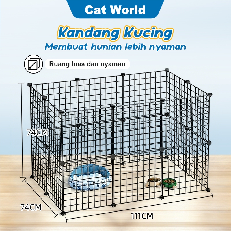 Kandang kucing Pagar Kandang kawat hewan Kandang Kucing murah Kandang Kucing jumbo Pagar kucing