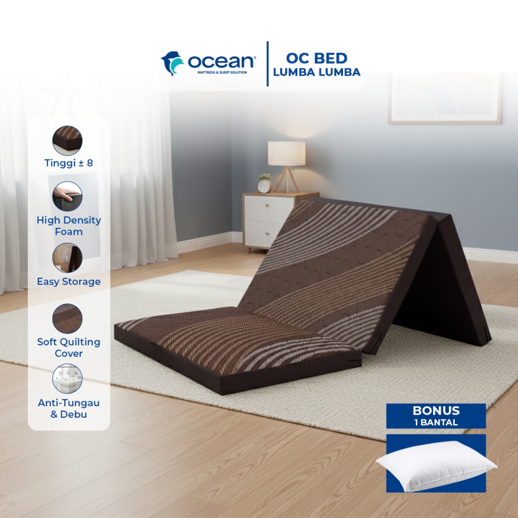 OCEAN SPRINGBED - KASUR LIPAT 3 / KASUR BUSA / KASUR PORTABLE OC BED LUMBA - LUMBA