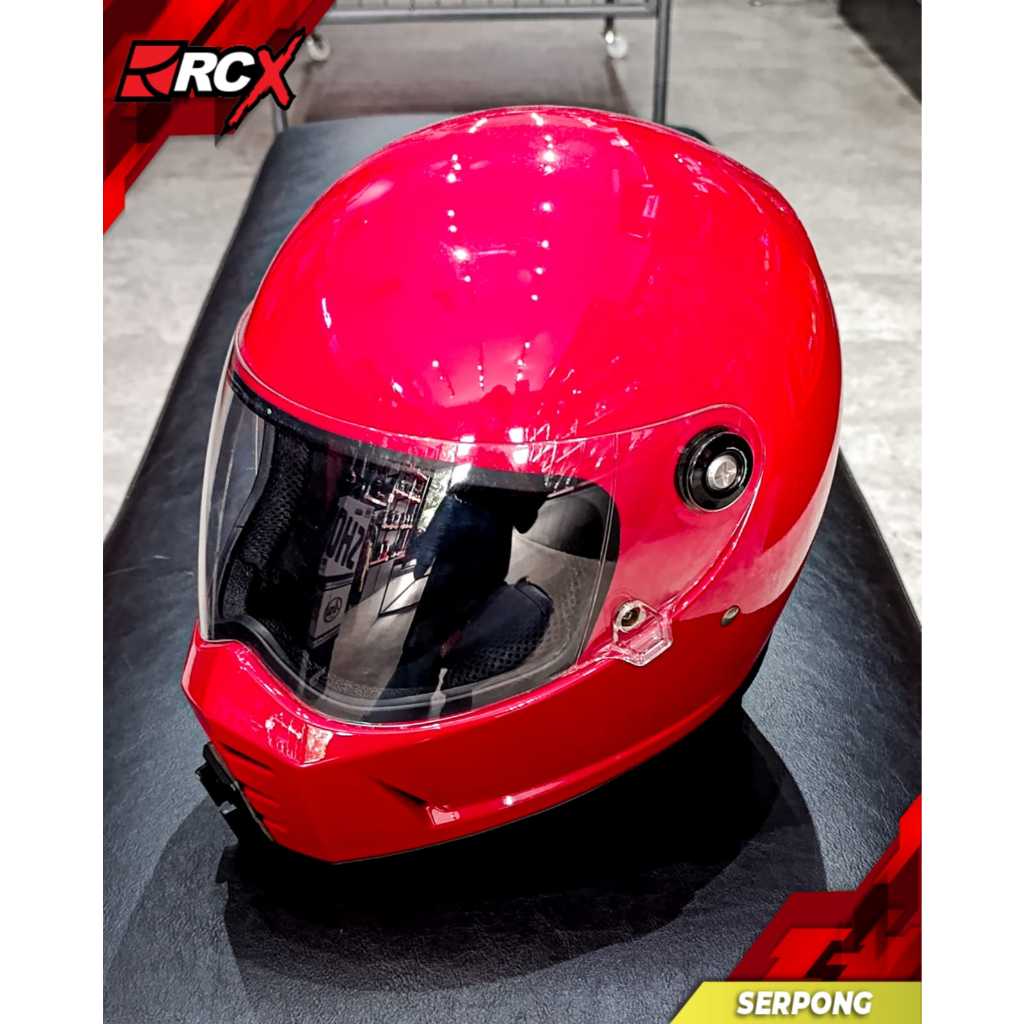 Helm Biltwell Lane Splitter Red Gloss Helmet Second Bekas 2ND RCX
