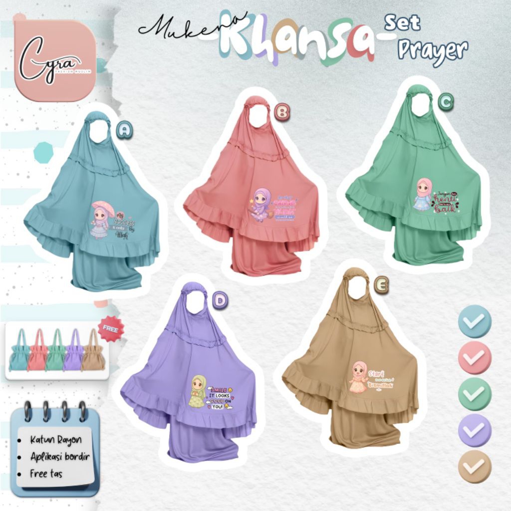 MUKENA KHANSA SET PRAYER - BY CYRA