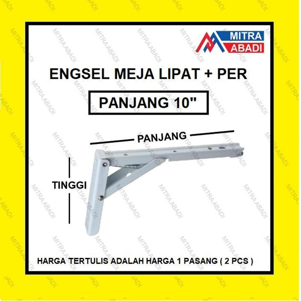 Engsel Siku Lipat Engsel Meja Bakso Folding Bracket PER 10"