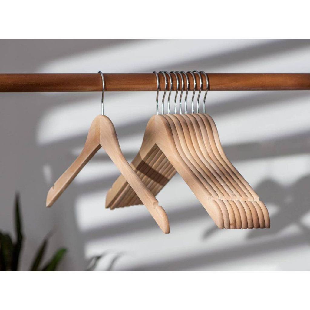 Gantungan baju kayu satuan - hanger baju hanger kayu aesthetic