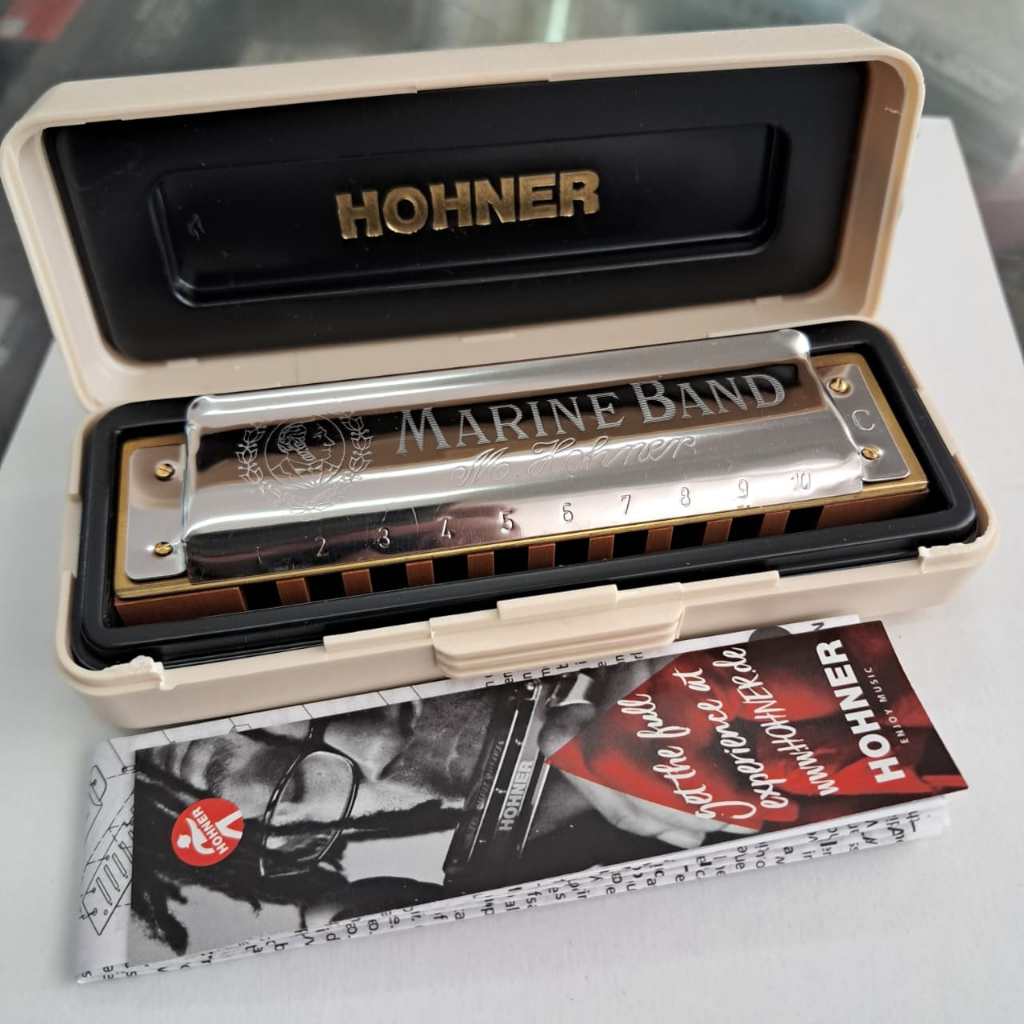 HARMONIKA HOHNER MARINE BAND M 1896 MADE IN JERMAN ( KEY C,D) DIATONIC