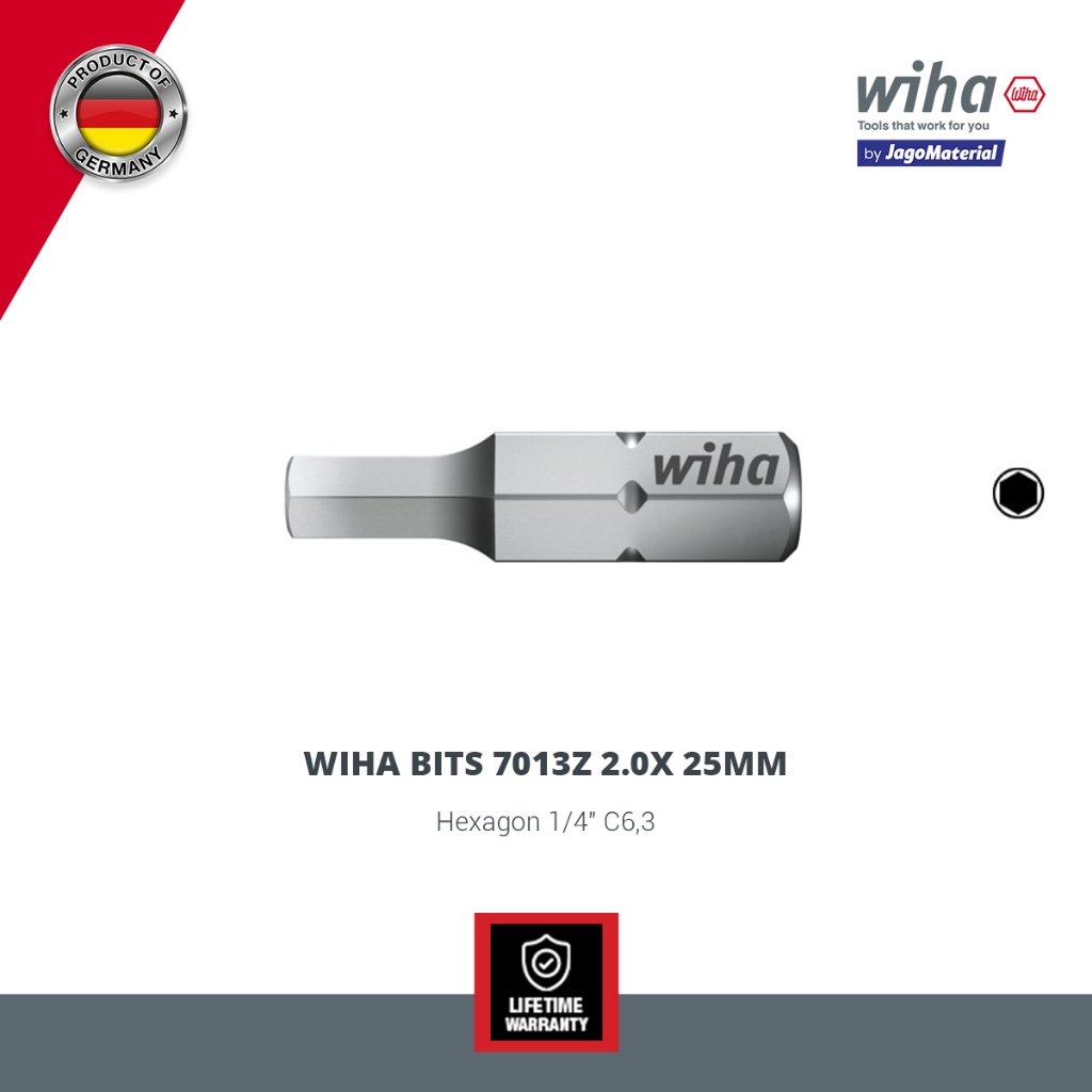 Wiha Bits 7013Z 2,0 x 25mm - Mata Obeng