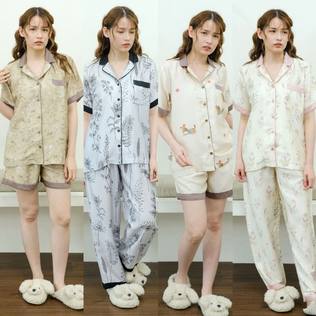 Cielyn | Organic Silk | Gracia Collection | Piyama Wanita | Set Baju Tidur Wanita
