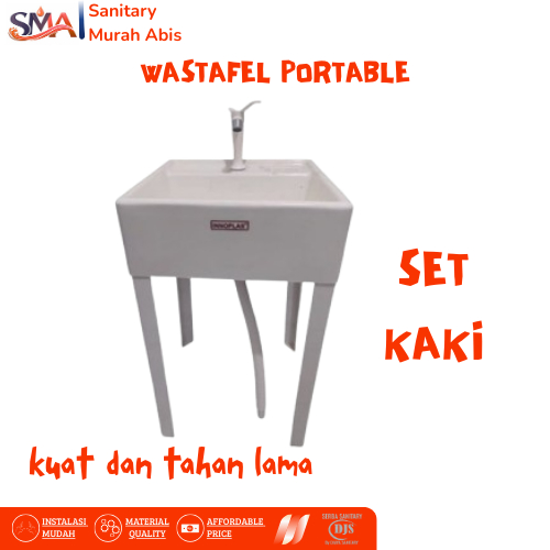 Wastafel plastik cuci tangan premium