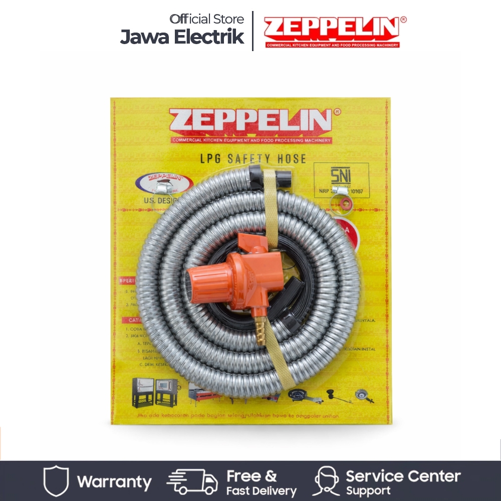 Zeppelin Selang & Regulator Gas Zeppelin Non Meter Tekanan Tinggi