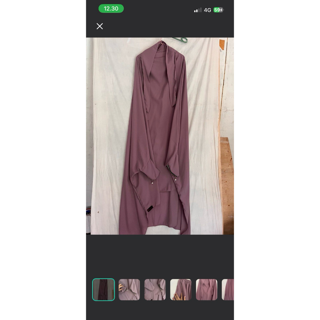 FRENCH KHIMAR LENGAN SET