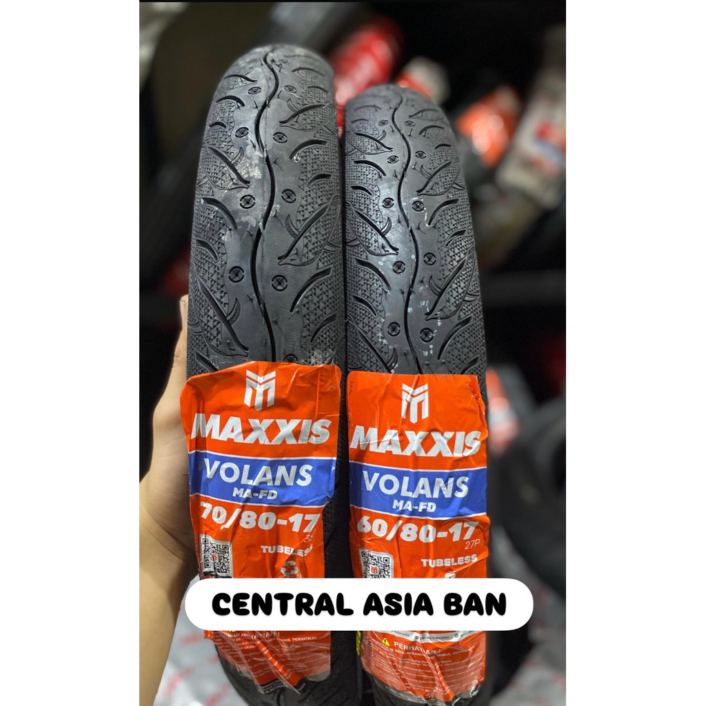 BAN LUAR MAXXIS VOLANS CACING RING 17 TUBELESS 60 80 70 80 17