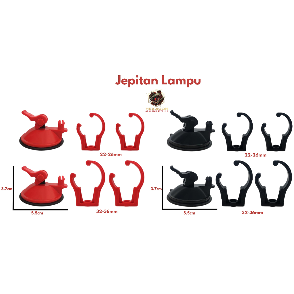 Jepitan Lampu Aquarium Tanning Arwana