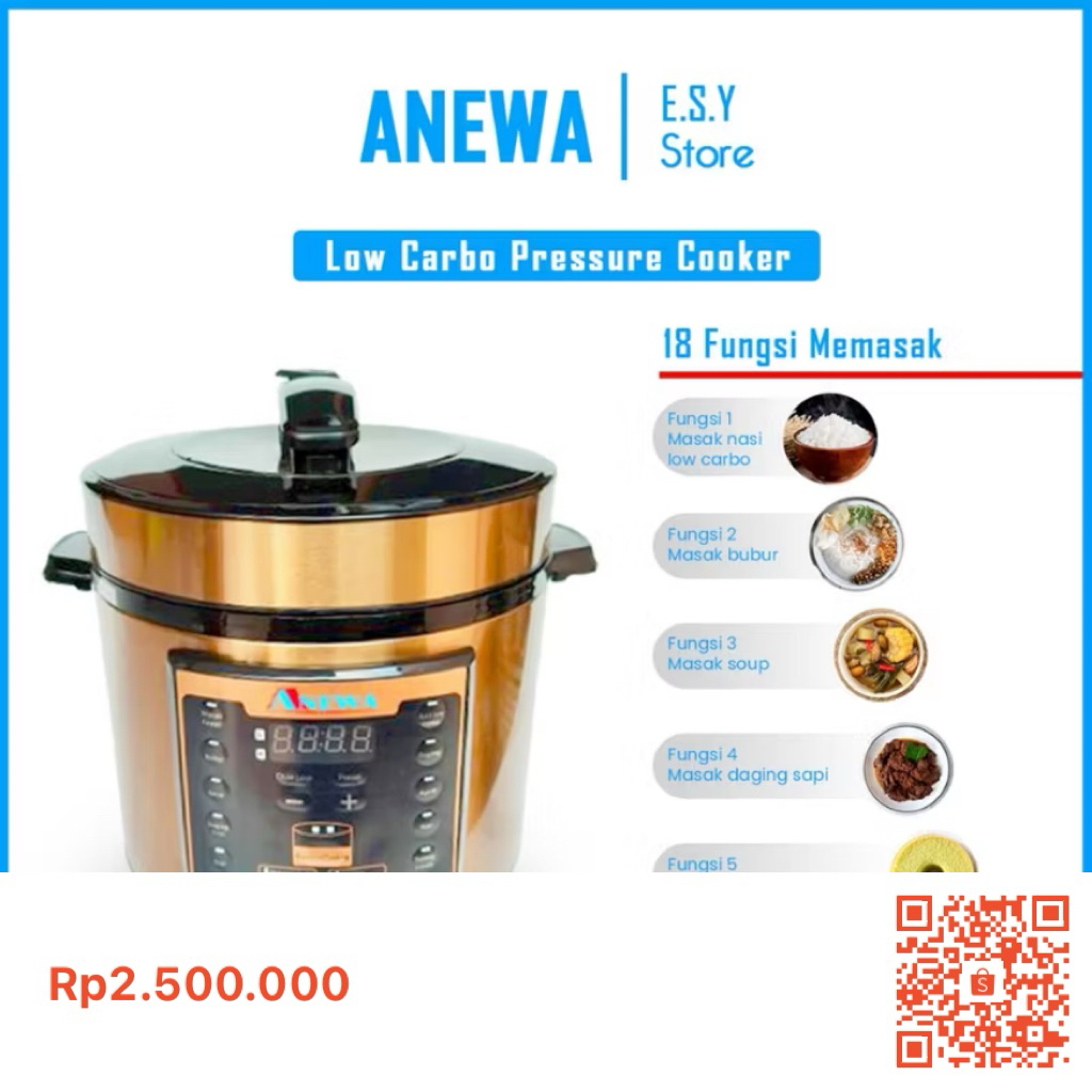 ANEWA Pressure Cooker Low Carbo (DISKON DARI HARGA NORMAL)