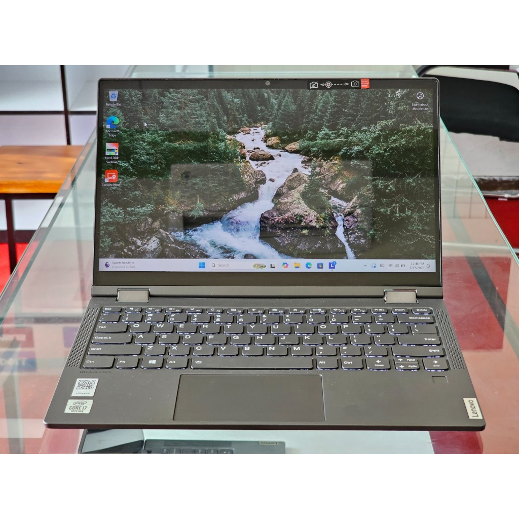 Lenovo Yoga C640 intel Core i7 Gen 10 Ram 16 GB SSD 512 GB 2 in 1 Touchscreen Kencang Premium Laptop