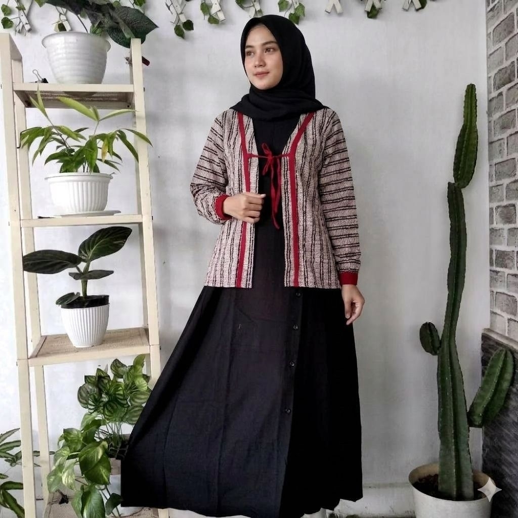 Putri Diana (Ld110,Pb134) Gamis Hanan Resleting